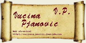 Vucina Pjanović vizit kartica